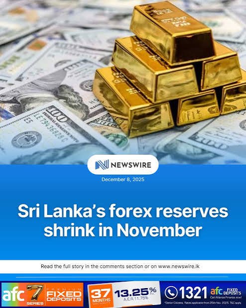 Sri Lanka's Foreign Reserves Expected to Pass $8 Billion by End of Year