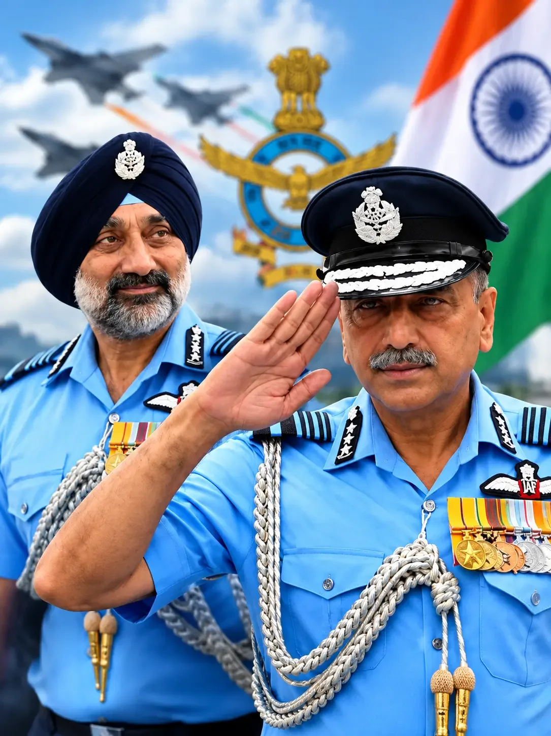 Air Chief Marshal AP Singh Pays Tribute at National War Memorial Ahead of Handover to Ashutosh Dixit